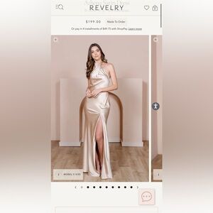 Revelry Athena Satin Dress